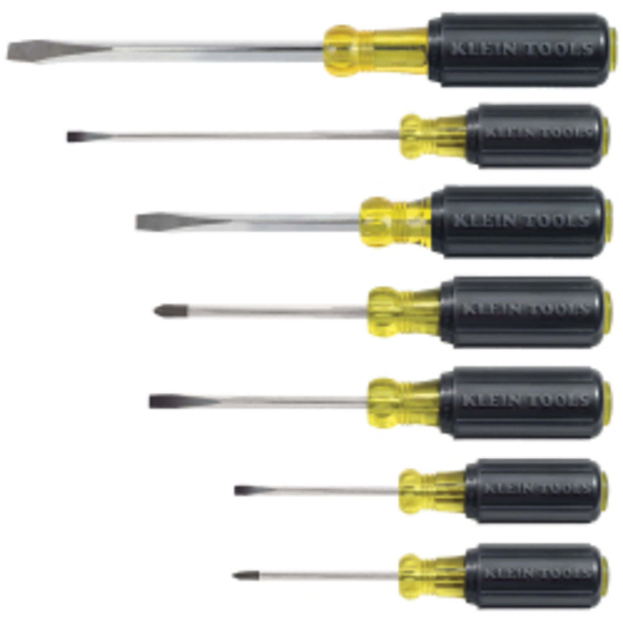 Klein Tools, Screwdriver Set, Slotted and Phillips, 7-Piece, Model# 85076